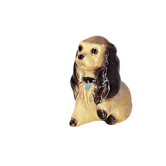 Hagen Renaker Cocker Spaniel Mama Miniature Figurine Sitting Dog Lady - Picture 6 of 8